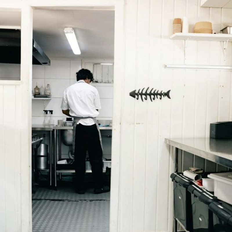 Стол производственный из нержавеющей стали 2000х800 с бортом